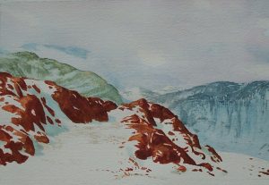 watercolours NFS Haystacks