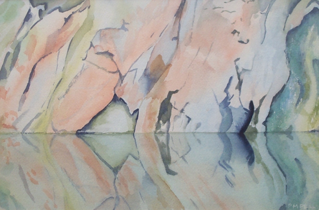 watercolours Rydal Cave 334